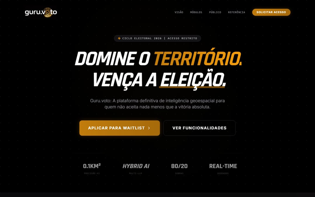 Guru.voto — inteligência eleitoral